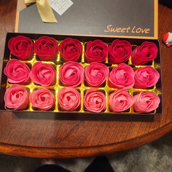 Other - Soap Rose Flower Gift Box SET Plant Essential Oil Soap 18 Roses